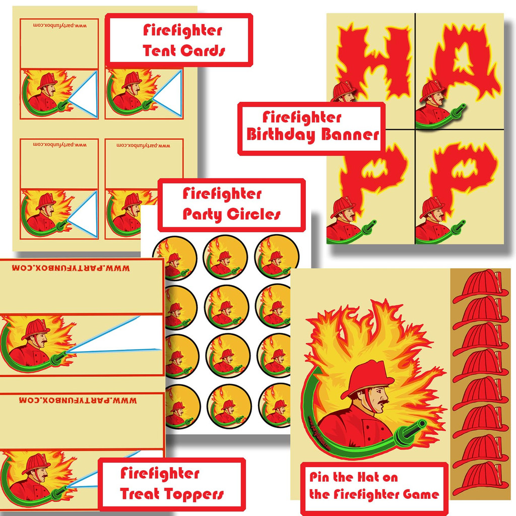 Firefighter Party Printables