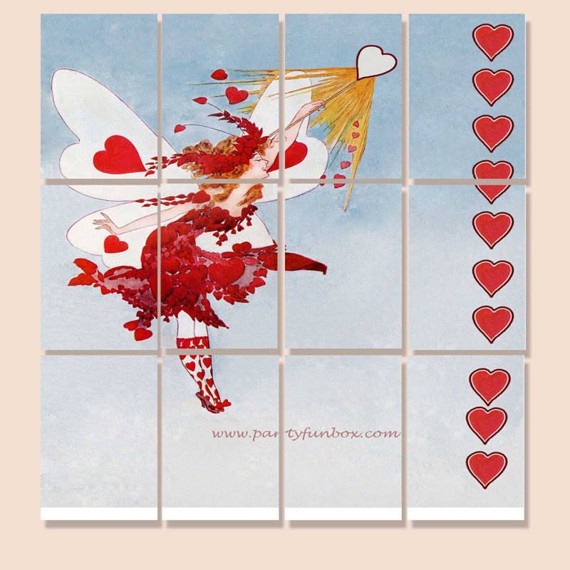 Pin the Heart on the Valentine Fairy’s Wand Game